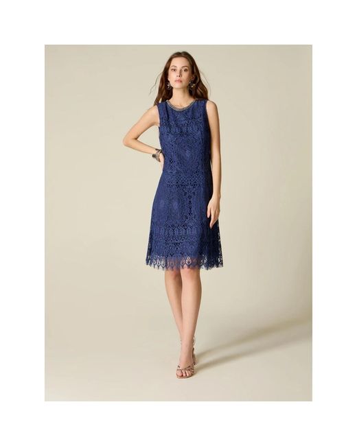 Short Dresses Oltre de color Blue