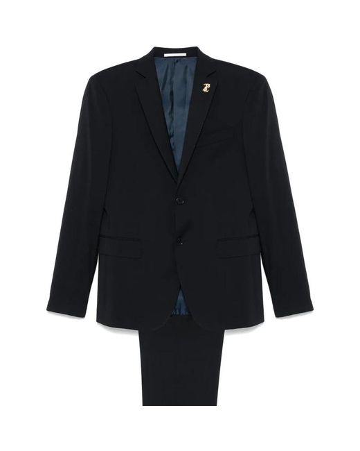 Pal Zileri Blue Single Breasted Suits for men