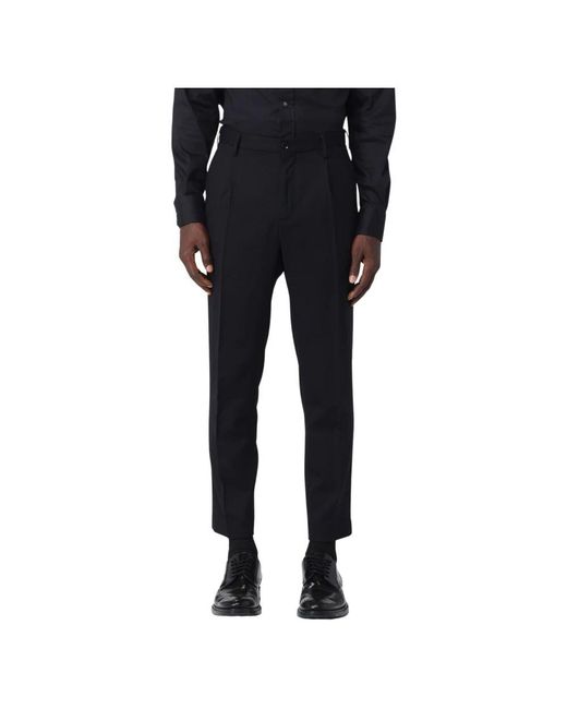 Incotex Black Suit Trousers for men