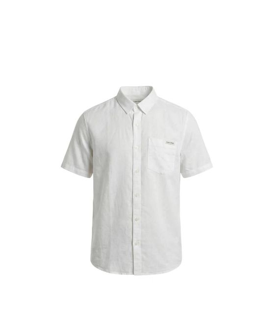 Calvin Klein White Short Sleeve Shirts for men