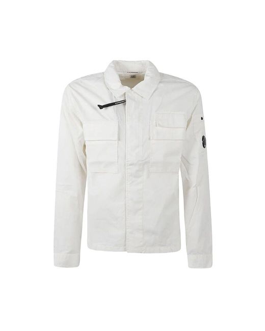 C P Company White Light Jackets for men