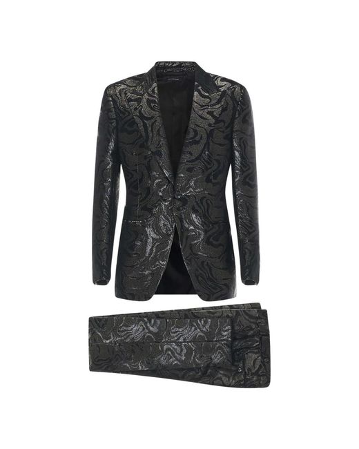 Manteaux en laine Tom Ford pour homme en coloris Black
