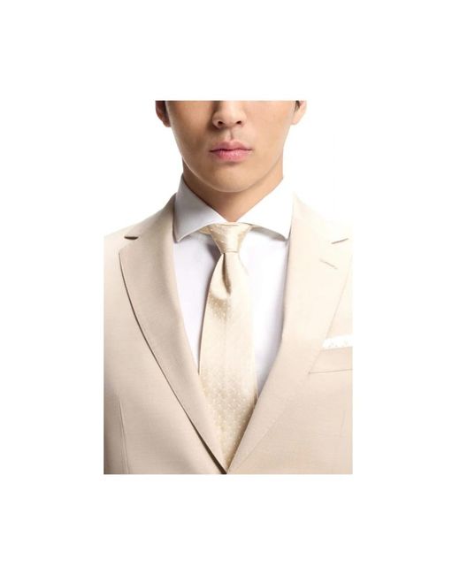 Boss Jacquard-Seidenkrawatte in White für Herren