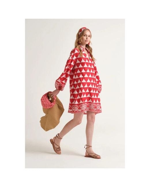 Maliparmi Red Short Dresses