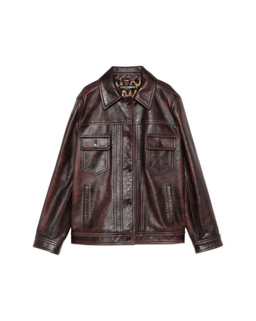 Dolce & Gabbana Brown Light Jackets