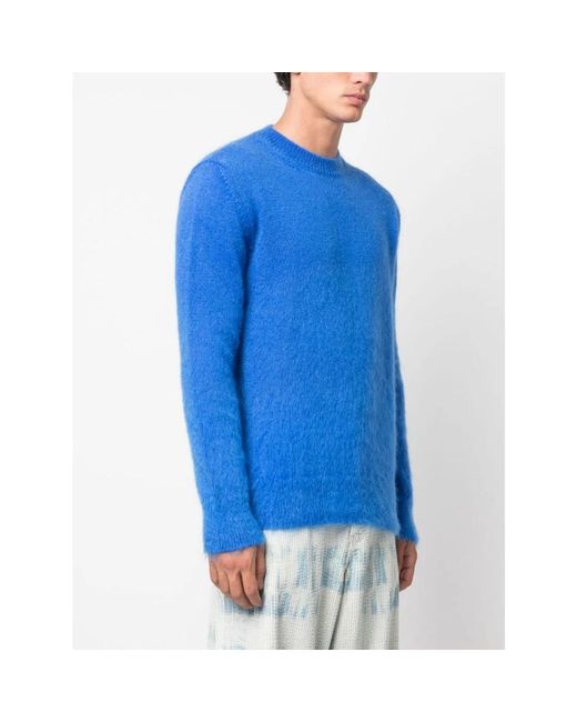 Off-White c/o Virgil Abloh Round-neck knitwear,mohair arrow gestrickter rundhalsausschnitt pullover in Blue für Herren