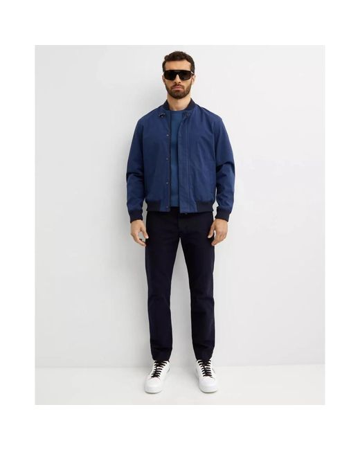 Fay Blue Bomber Jackets for men