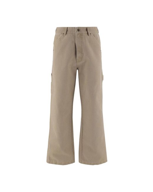 we11done Gray Wide Trousers for men