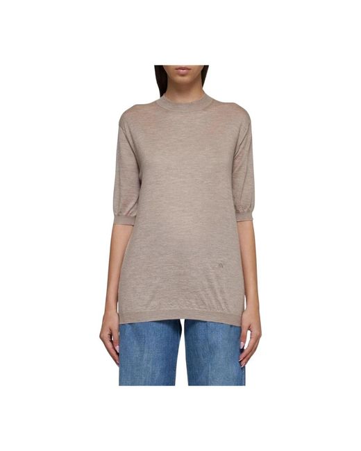 Bottega Veneta Brown Round-Neck Knitwear