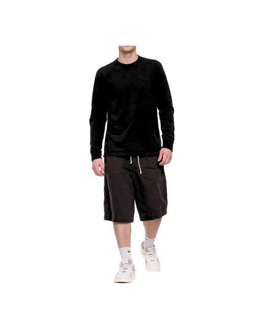James Perse Black Long Sleeve Tops for men