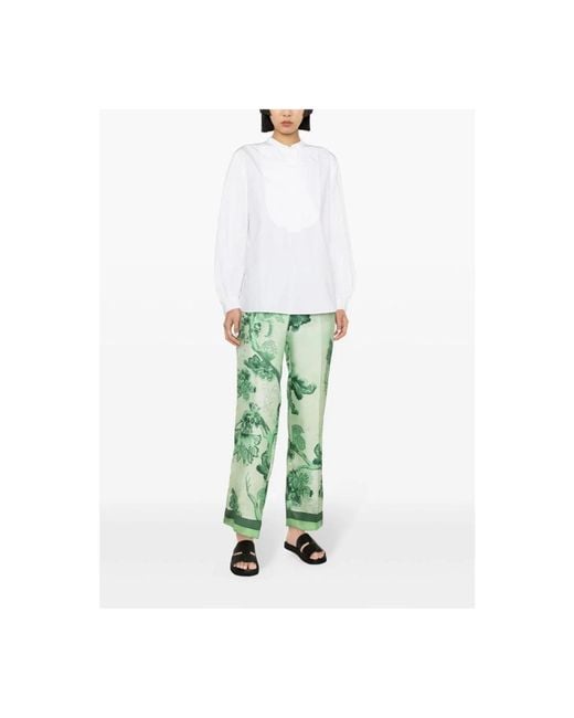 F.R.S For Restless Sleepers Green Wide Trousers
