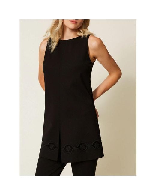 Twinset Sleeveless Tops in het Black