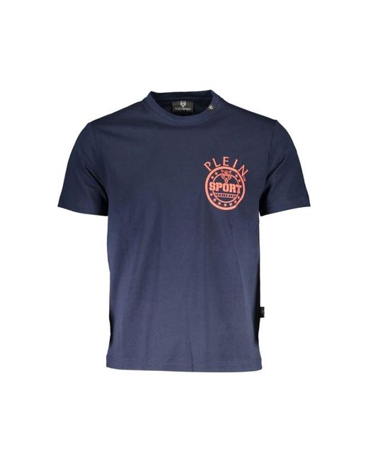 Philipp Plein Blau Baumwolle Herren T-Shirt Statement Tee in Blue für Herren