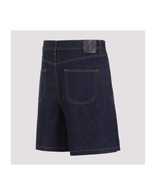 Shorts > denim shorts Off-White c/o Virgil Abloh pour homme en coloris Blue