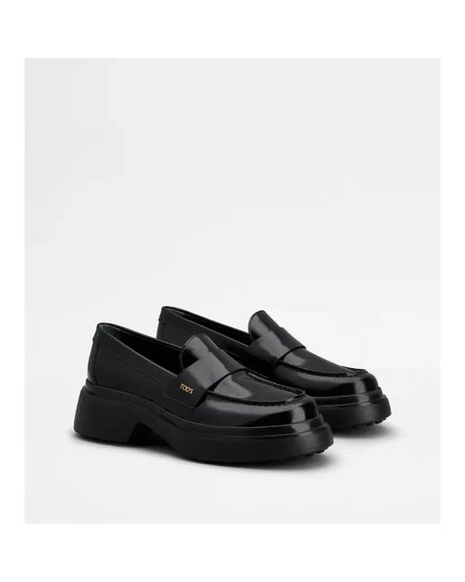 Tod's Black Loafers