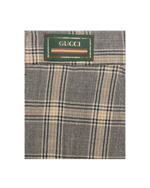Gucci Gray Straight Trousers