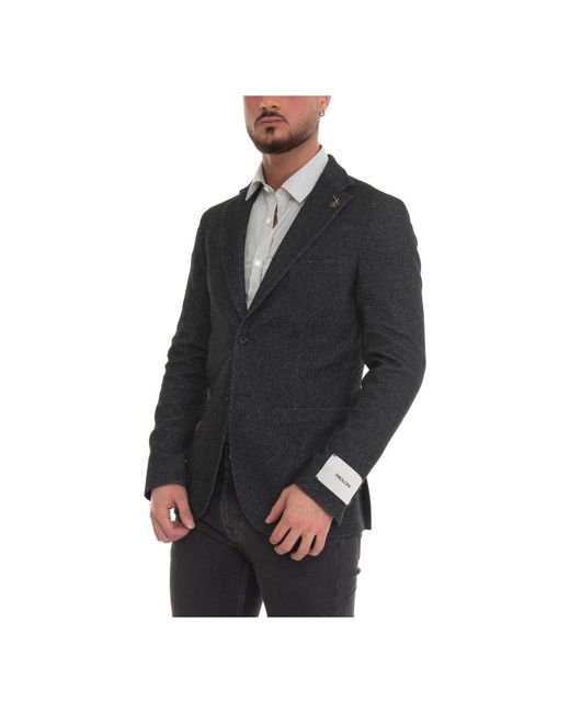 Paoloni Black Blazers for men