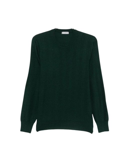 Vengera Green Round-Neck Knitwear for men