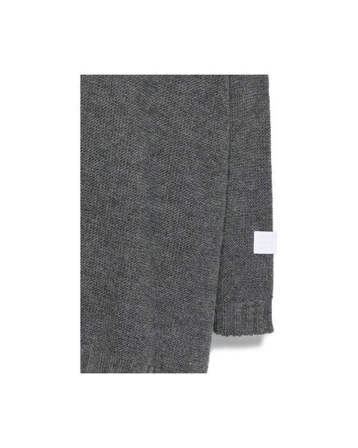 MM6 by Maison Margiela Gray V-Neck Knitwear