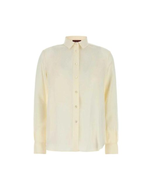 Gucci Natural Seiden-Jacquard-Hemd Und Bh-Set