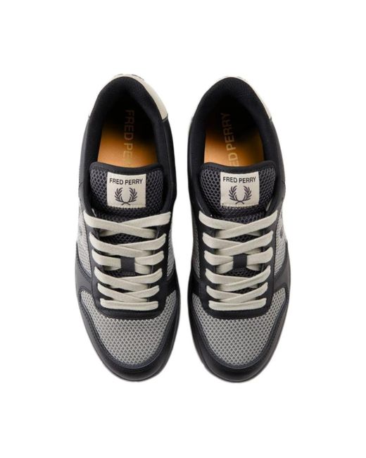 Fred Perry Black Sneakers for men