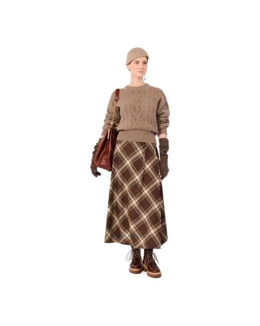 Weekend by Maxmara Lanoso Wikkelrok in het Brown