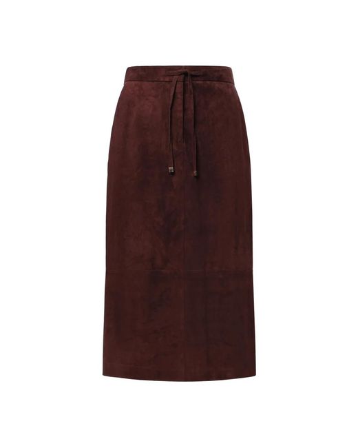 Max Mara Brown Midi Skirts