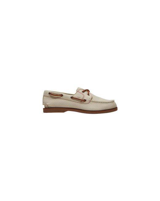 Timberland White Klassischer Bootsschuh