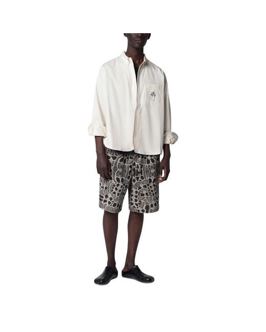 Brain Dead White Casual Shirts for men