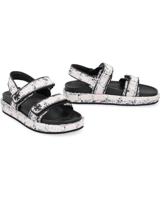 Tory Burch White Flat Sandals