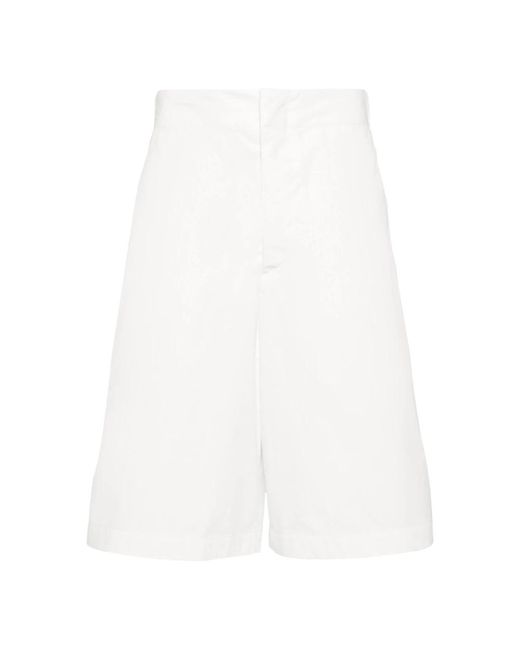 OAMC Weiße baumwoll-bermuda-shorts in White für Herren