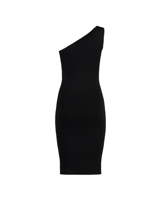 Yves Salomon Black Midi Dresses