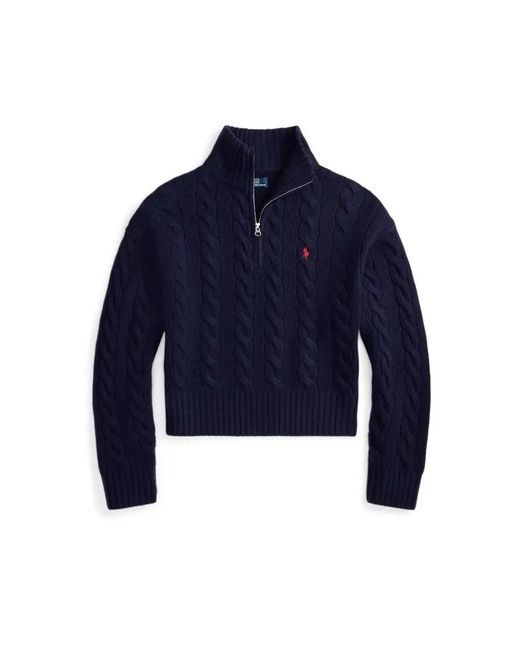Polo Ralph Lauren Blue V-Neck Knitwear