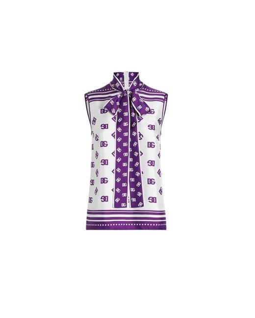 Dolce & Gabbana Purple Blouses