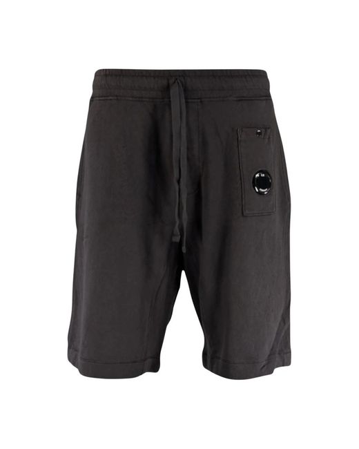 C P Company Black Casual Shorts for men