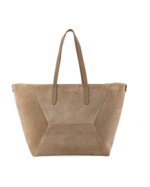 Brunello Cucinelli Brown Shopping Bags