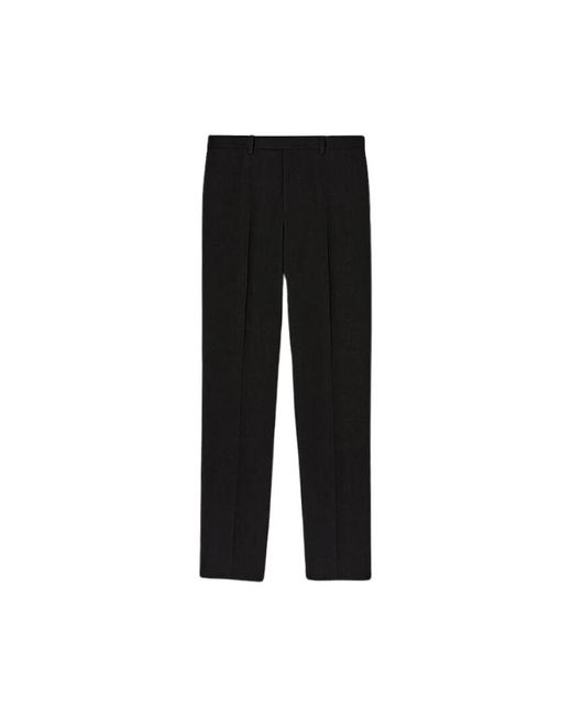 Jil Sander Black Straight Trousers for men