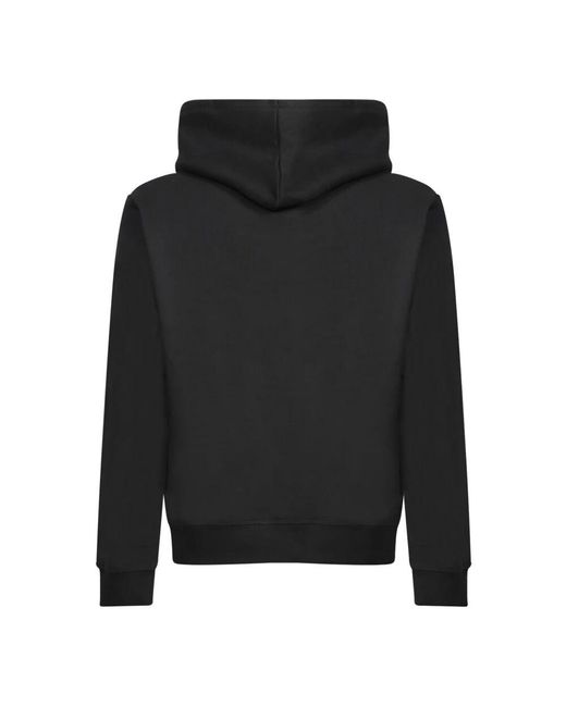 Felpa nera stile urbano aw24 di DSquared² in Black da Uomo