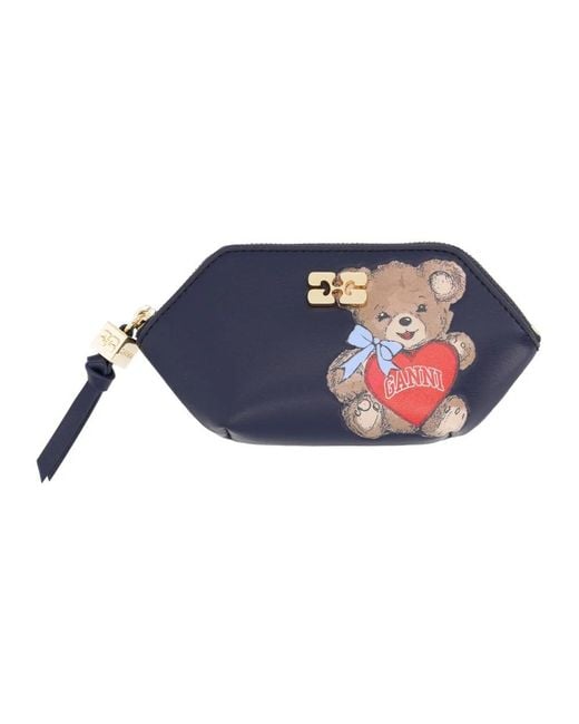 Ganni Blue Wallets & Cardholders