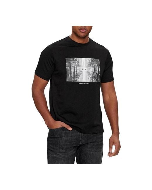 Armani Exchange Black T-Shirts for men