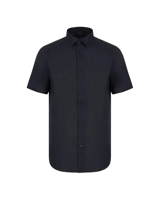 Armani Exchange Kurzarm dunkelblaue hemden,weiße kurzarmhemden,beige kurzarmhemden in Blue für Herren