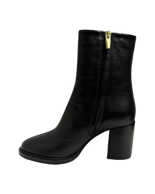 Bervicato Black Heeled Boots