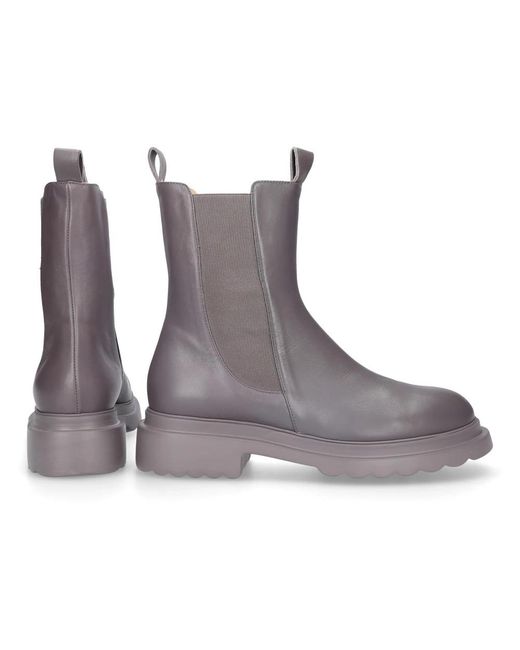 Pomme D'or Gray Chelsea Boots