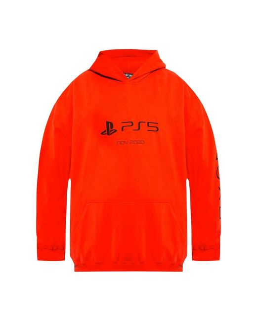 Felpa rossa deals balenciaga