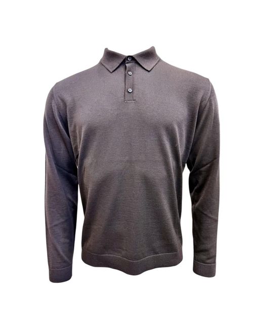 Roberto Collina Gray Polo Shirts for men