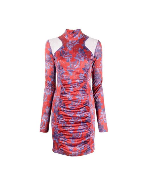 Versace Jeans Couture Red Short Dresses
