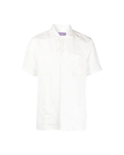 Ralph Lauren Weißes casual kurzarmhemd in White für Herren