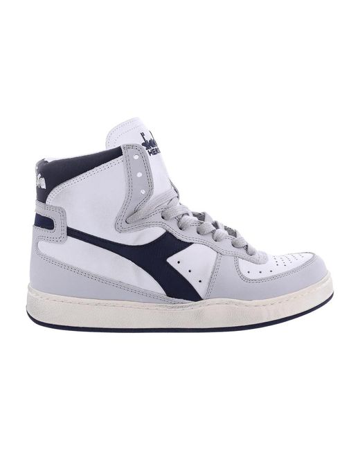 Diadora White Mi basket gebraucht weiß/grau