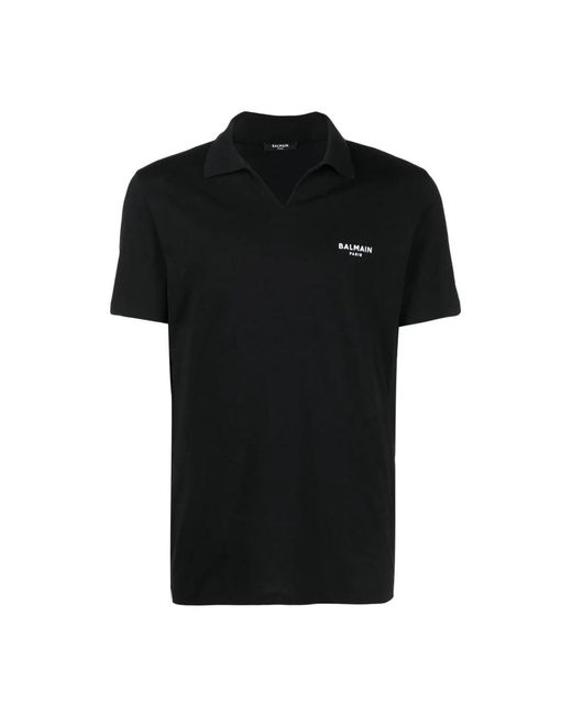 Balmain Black Polo Shirts for men