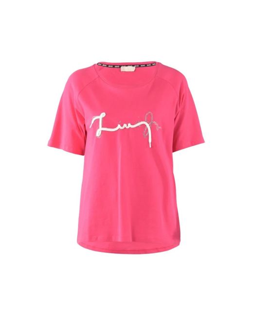 Camiseta básica Liu Jo de color Pink